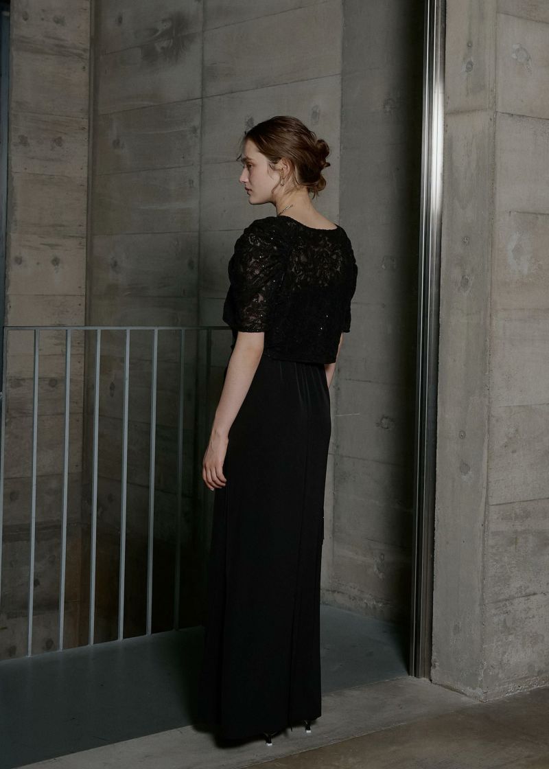 LERURE dorrydoll オケージョンドレス Cotton race souffle sleeve dress|LE'RURE