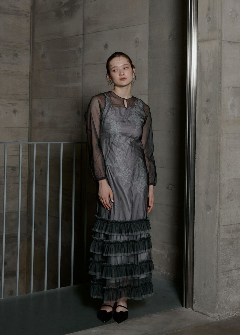 Dorry Doll LE’RURE オケージョンワンピース Lace motif frill line dressのドレス|Dorry Doll / LE'RURE