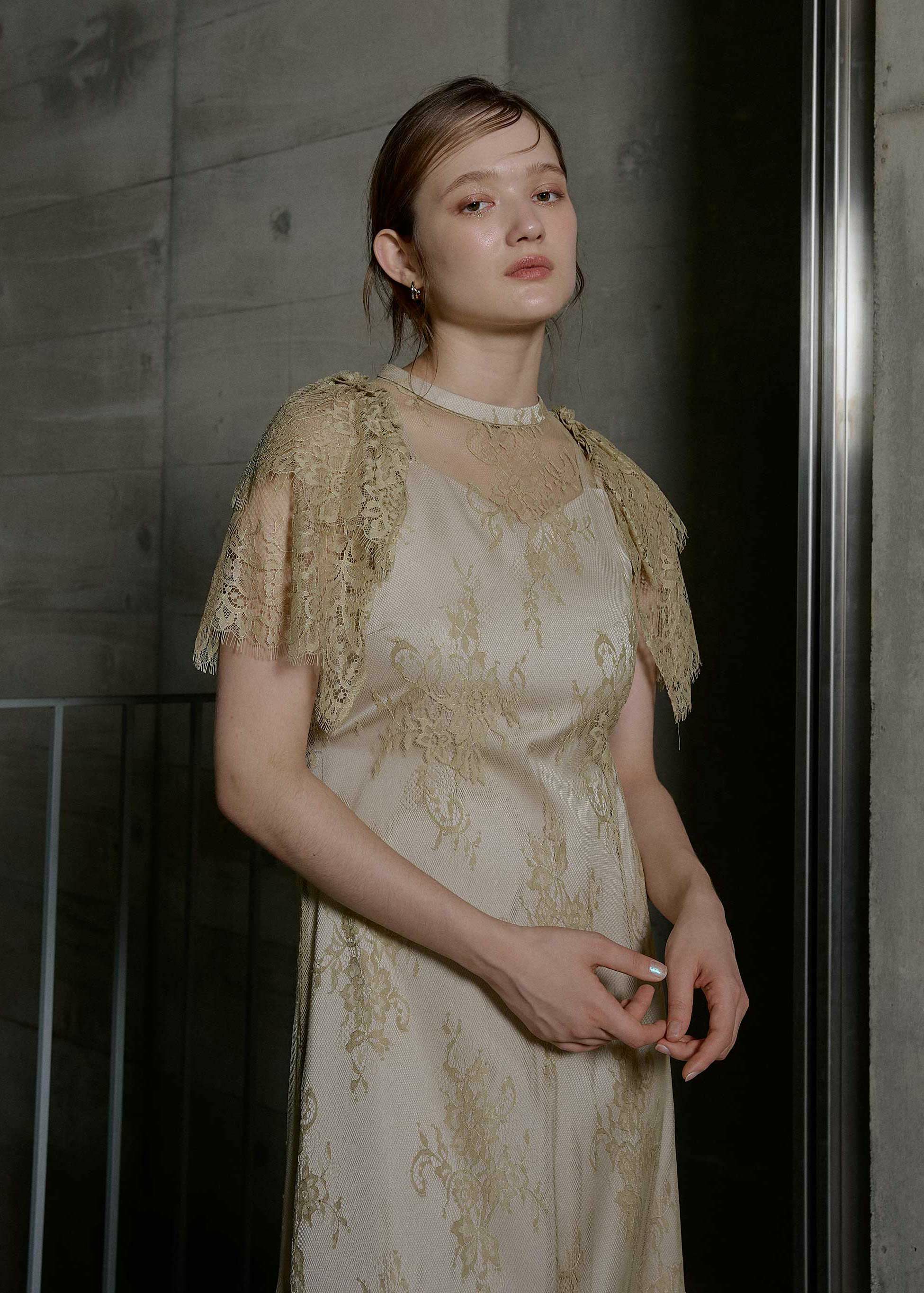 Lace layered scallop dressのドレス|Dorry Doll / LE'RURE