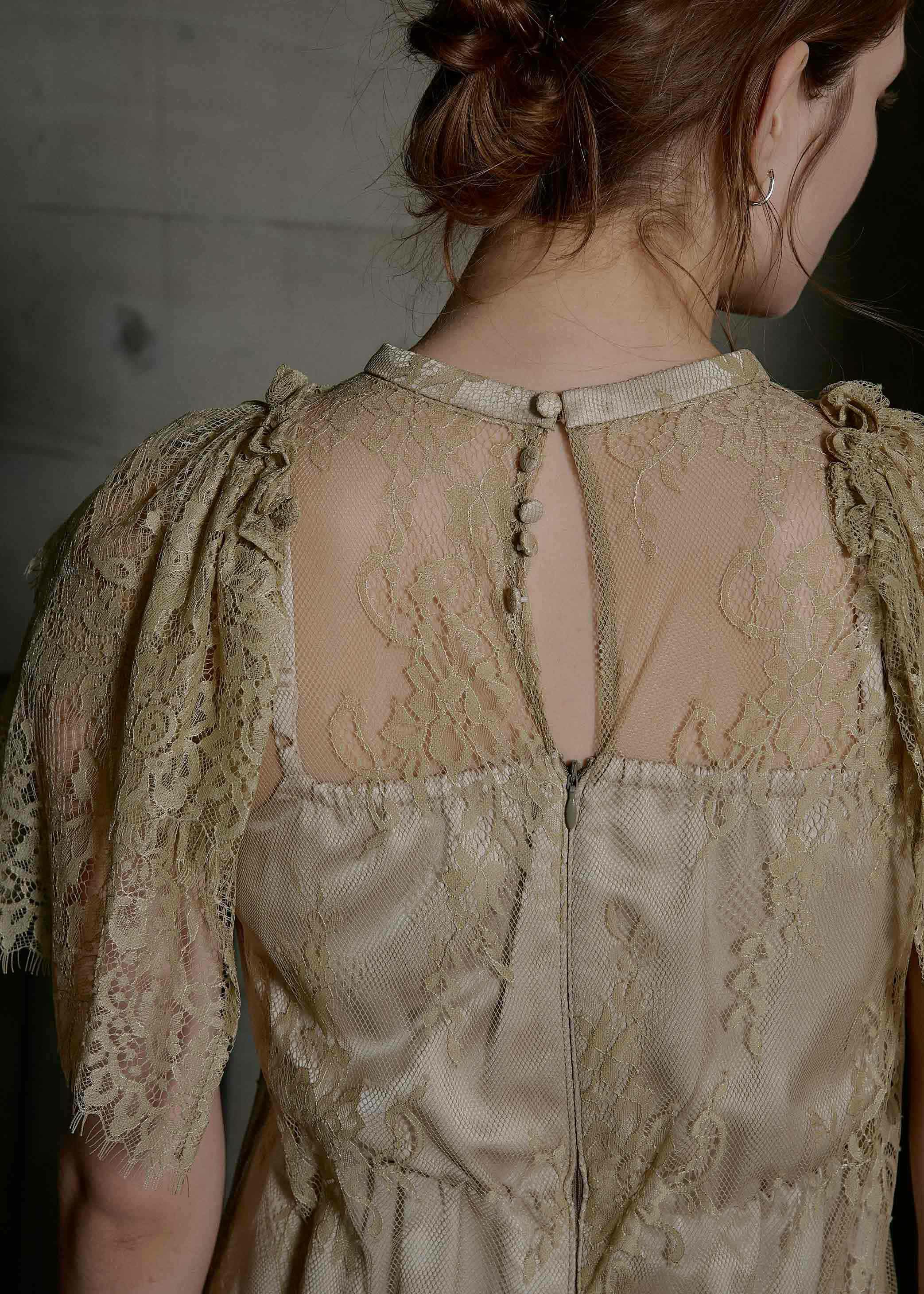 Lace layered scallop dressのドレス|Dorry Doll / LE'RURE