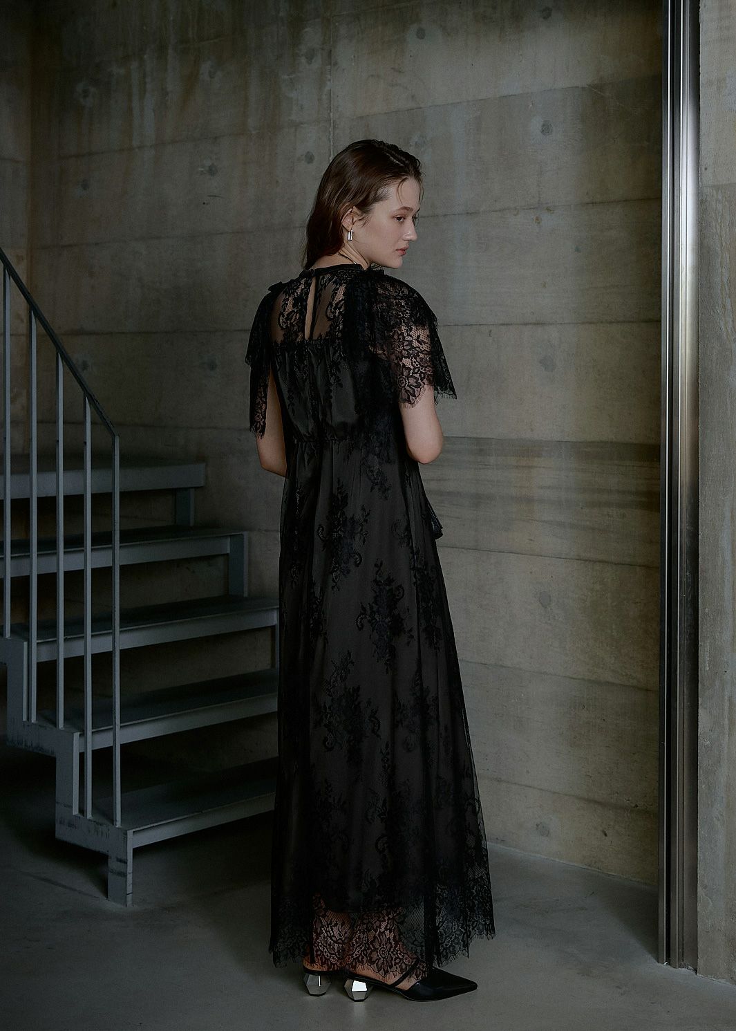 Lace layered scallop dressのドレス|Dorry Doll / LE'RURE