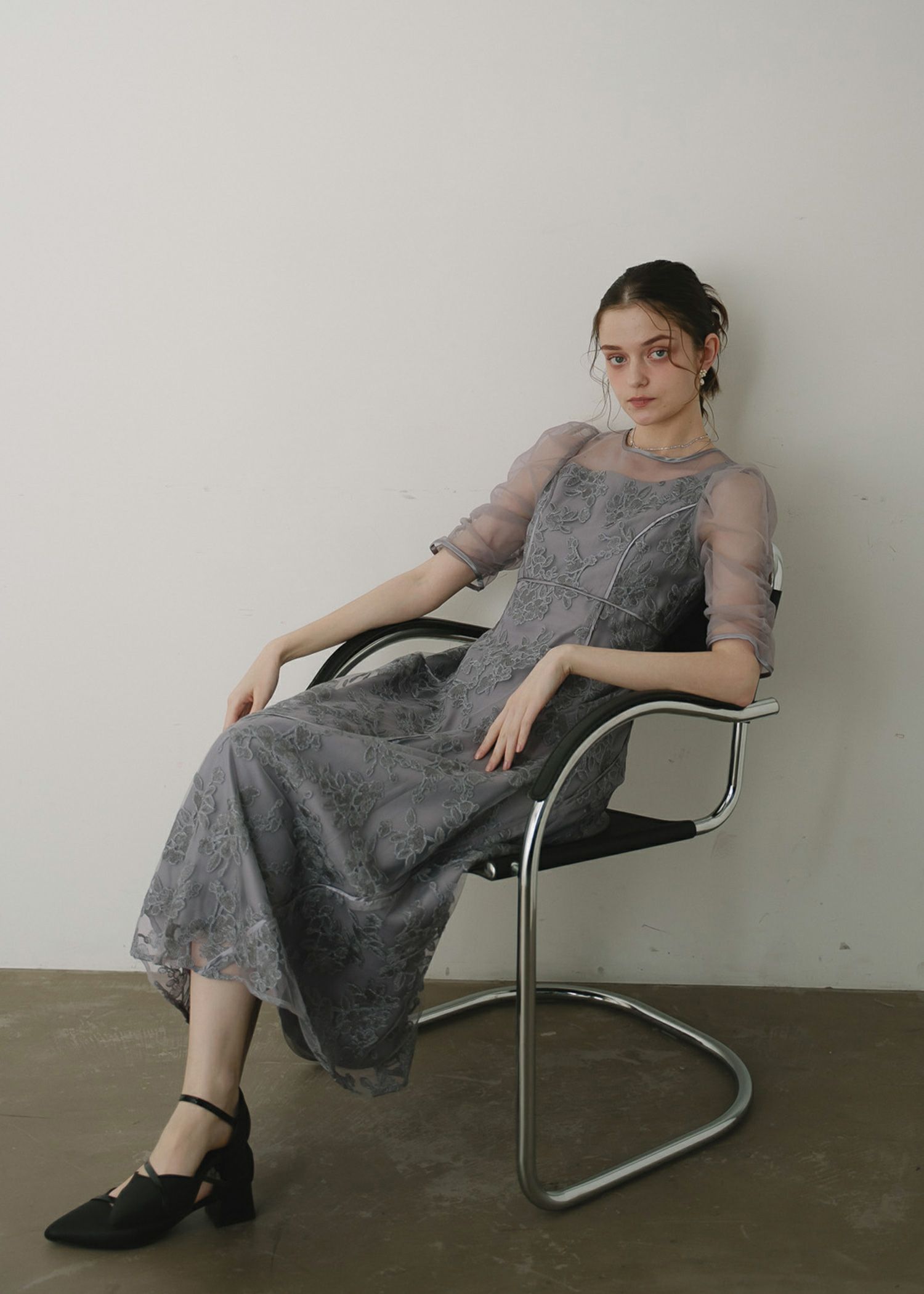 ニュアンスカットウェーブドレス|DorryDoll